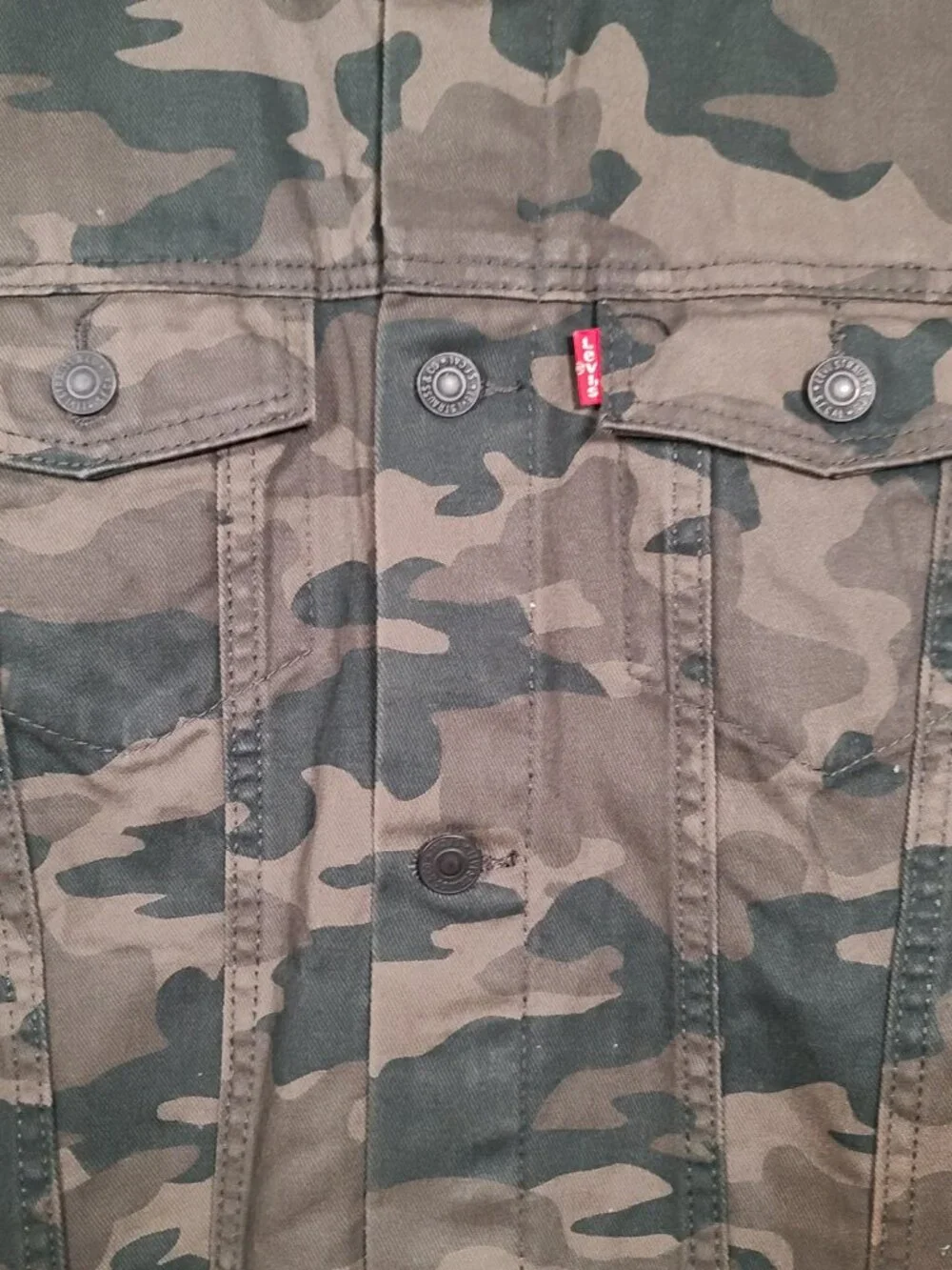 NWT Levi's Youth Camo Jacket Size X-Large 13-15 Years - Picture 5 of 13